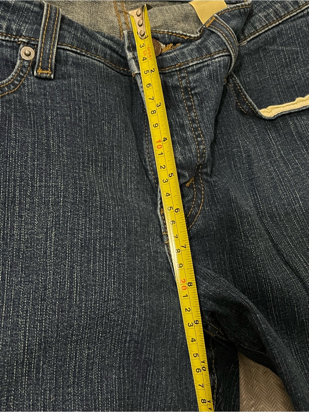 Womens  Levi’s Levis 512 Perfectly Shaping Boot Cut Size 16W Medium Dark Blue - Picture 11 of 14